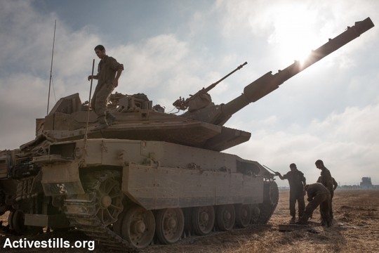 טנק על גבול ישראל-עזה (אקטיבסטילס)