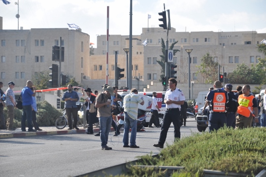 זירת הירי בחייל בירושלים (יעל מרום)