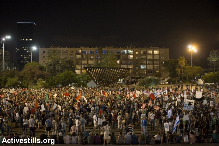 מעל עשרת אלפים מפגינים בעצרת הגדולה ביותר נגד הכיבוש מזה שנים (אורן זיו / אקטיבסטילס)