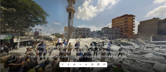 צילום מסך מתוך האתר The Map of Gaza War
