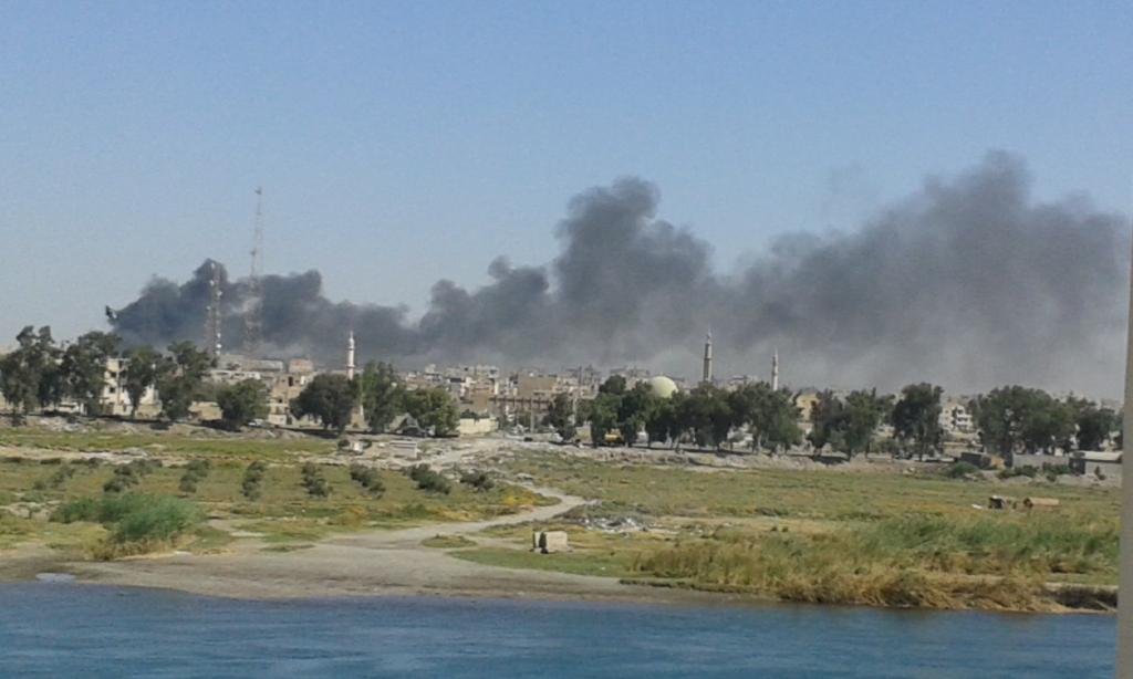 רקה לאחר הפצצת המשטר ב-6 בספטמבר 2014. צילם: "אכרם"