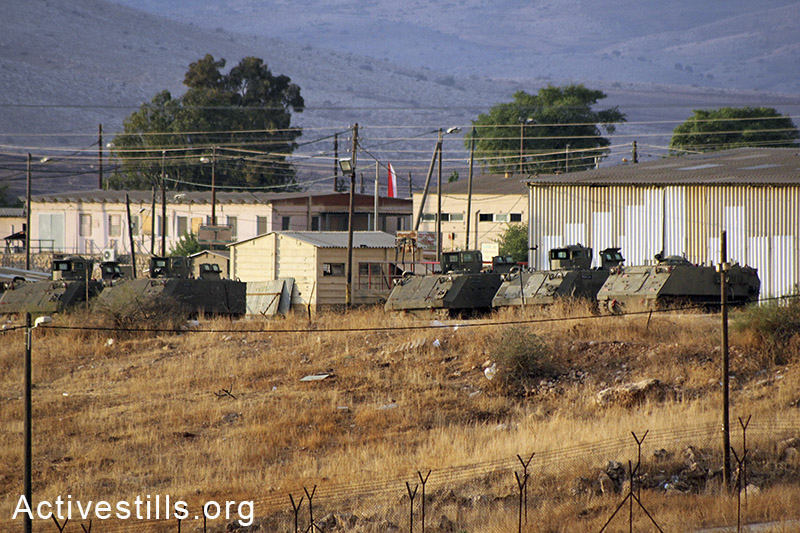 בסיס צבאי הממוקם ליד כפר סאמרה, בקעת הירדן, הגדה המערבית, 10 נובמבר, 2012. אחמד אל-באז/אקטיבסטילס