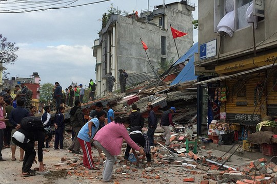 נפאל אחרי רעידת האדמה (צילום: Jana Lim/ ReSurge International פליקר CC BY-NC-ND 2.0)