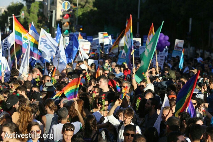 מצעד הגאווה בירושלים, 2016 (אורן זיו / אקטיבסטילס)