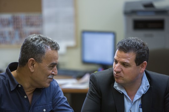 בין שיח של זהות לשיח של זכויות. איימן עודה וג'מאל זחאלקה (יונתן סינדל/פלאש90)