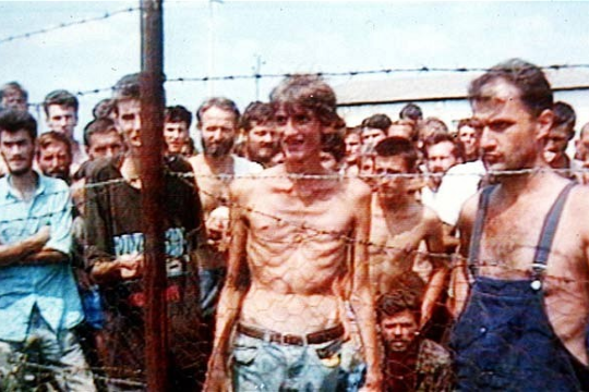 מחנה ריכוז בבוסניה. צילום ITN