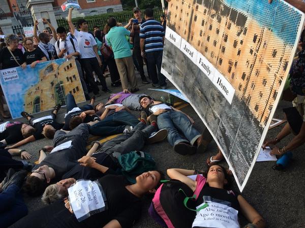 "Die-in" בבוסטון. צילום:Michelle Weiser