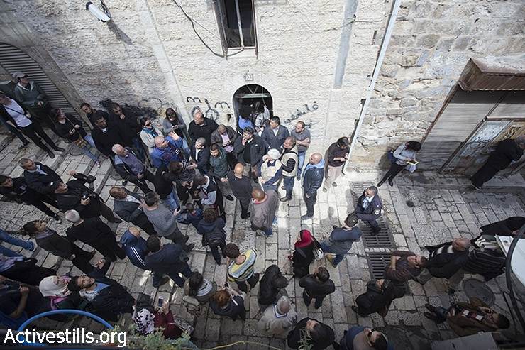 הכניסה לבית משפחת סוב לבן, ירושלים (פאיז אבו-רמלה / אקטיבסטילס)