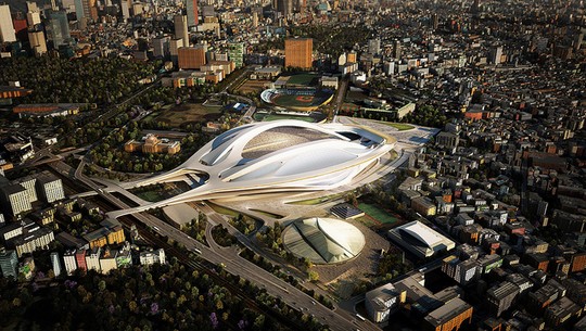 אצטדיון דוחא בקטאר בעיצובה של זאהה חדיד (Forgemind ArchiMedia)