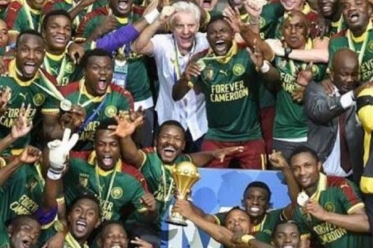 ההחמצה הגדולה של מצרים. קמרון זוכה בגביע אפריקה בכדורגל (צילום יוטיוב)