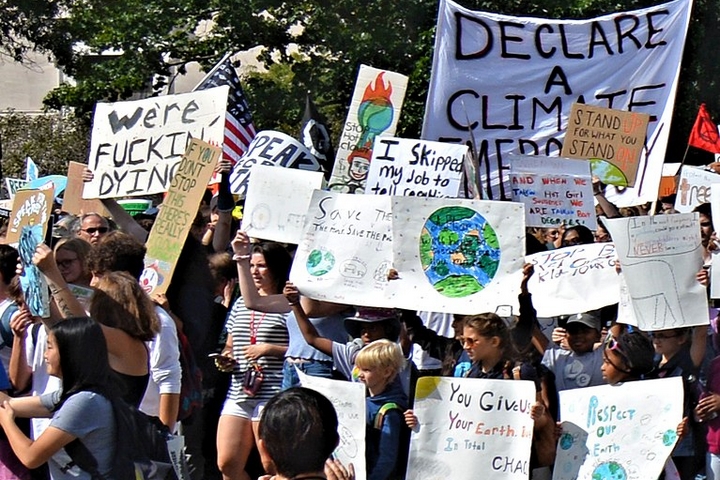 הפגנה למען האקלים בוושינגטון DC (צילום: Edward Kimmel)