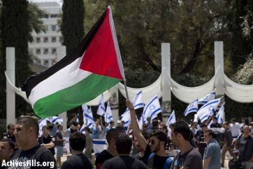 דגל פלסטין, דגלי ישראל (אורן זיו / אקטיבסטילס) דגל פלסטין, דגלי ישראל (אורן זיו / אקטיבסטילס)