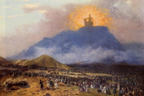 משה על הר סיני. ציור מאת ז'אן-לאון ז'רום, סוף המאה ה-19.