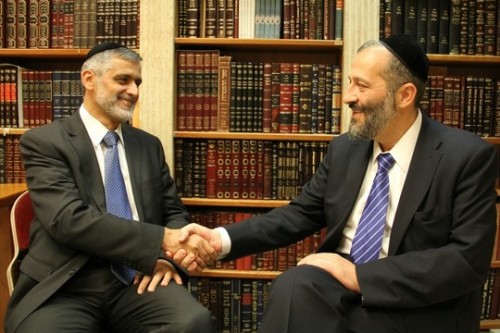 אריה דרעי ואלי ישי, לפני הסערה (צילום: יעקב כהן)