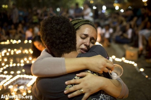 אבל בכיכר רבין, על רצח הנערים (אורן זיו / אקטיבסטילס)