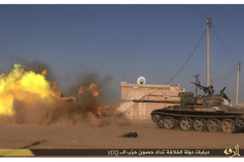 כוחות דאע"ש בפעולה. צילום: המדינה האסלאמית