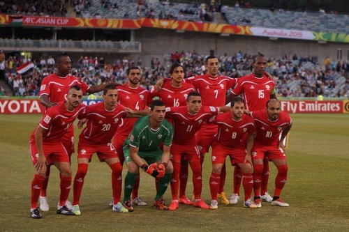 נבחרת פלסטין בכדורגל (צילום: Nasya Bahfen פליקר CC BY-ND 2.0)