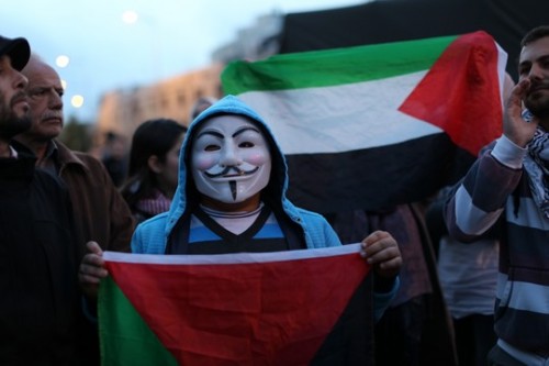 צעירים פלסטינים מפגינים נגד תוכנית פראוור (אקטיבסטילס)