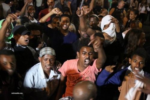אלפים מיוצאי אתיופיה הפגינו בתל אביב נגד אלימות משטרתית. כיכר רבין (אקטיבסטילס)