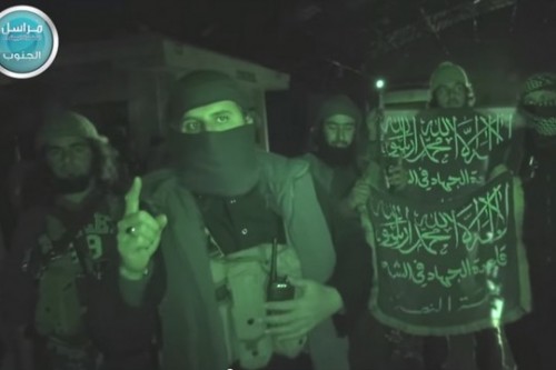 פעילי ג'בהת א-נוסרה בסוריה (צילום מסך)