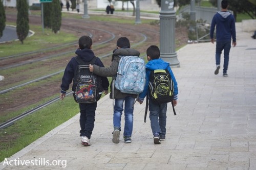 ילדים בדרך לבית הספר, ירושלים המזרחית (אילוסטרציה: אורן זיו / אקטיבסטילס)