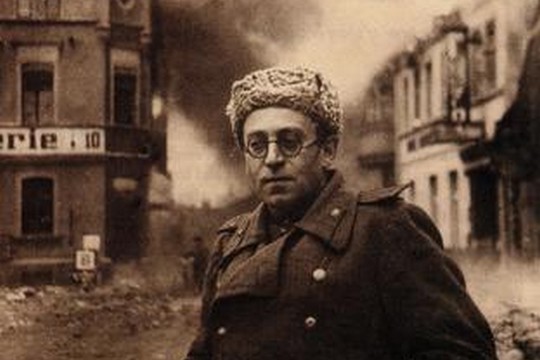וסילי גרוסמן עם הצבא האדום בגרמניה, ככתב צבאי בחזית