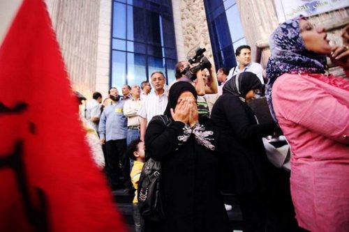 הפגנה על מדרגות בניין איגוד העיתונאים במצרים, 2011 (oxfamnovib CC BY-ND 2.0)