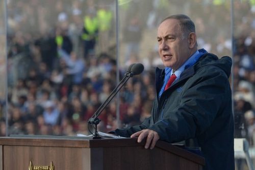 בנימין נתניהו בטקס סיום קורס טיס (עמוס בן גרשום, לע"מ)