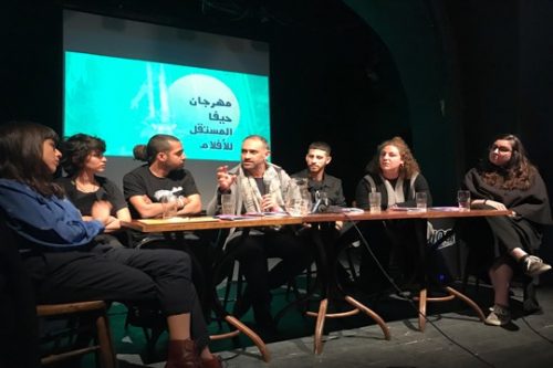 מארגני הפסטיבל במסיבת העיתונאים לרגל פתיחת הפסטיבל (רמי יונס)
