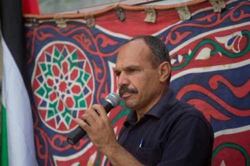 עאיד מוראר, מנהיג המאבק העממי בבודרוס נגד הגדר (אורן זיו / אקטיבסטילס)