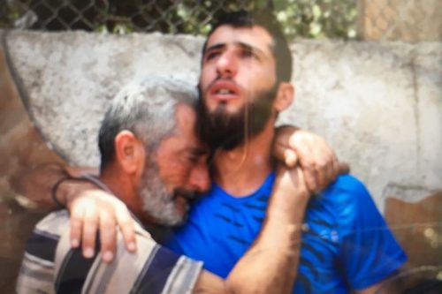 אביו של עז א-דין תמימי בבית החולים ברמאללה (אורן זיו / אקטיבסטילס)