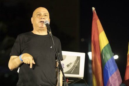 ח"כ עיסאווי פריג' עושה היסטוריה באירוע הגאווה בלוד. 26 ביולי 2018 (אורן זיו / אקטיבסטילס)