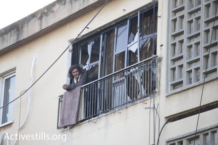 הרקטות שפגעו בדרום הן מינוריות כי לא פגעו בתל אביב. הבית שנפגע באשקלון (אורן זיו/אקטיבסטילס)