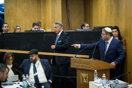 בתפקיד גדעון האוזנר. איתמר בן גביר (יונתן זינדל / פלאש 90)