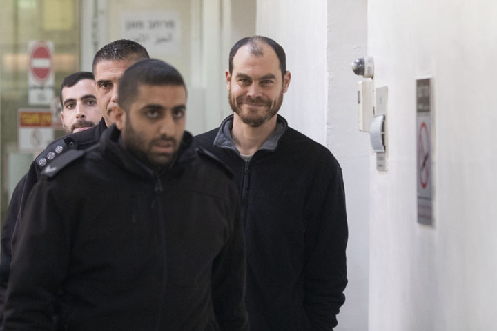 יונתן פולק בבית משפט השלום בירושלים (צילום: אורן זיו)