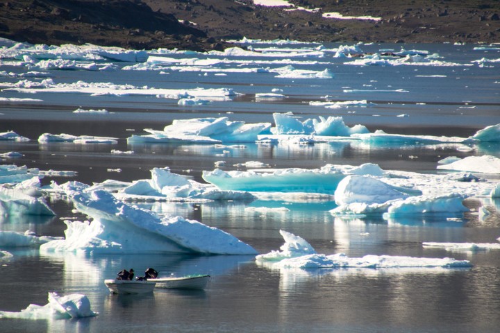 קרחונים נמסים בגרינלנד (צילום: pxfuel)