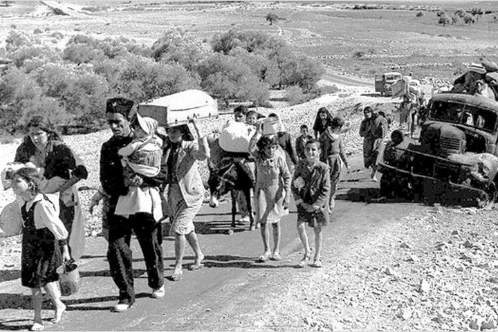 פליטים פלסטינים בגליל, באוקטובר-נובמבר 1948 (צילום: Fred Csasznik)