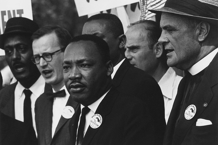 מרטין לותר קינג במצעד זכויות האדם בוושינגטון ב-1963 (צילום: Rowland Scherman, CC0 1.0)