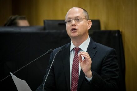 ח"כ עודד פורר מישראל ביתנו, ב-29 בינואר 2020 (צילום: יונתן זינדל / פלאש90)