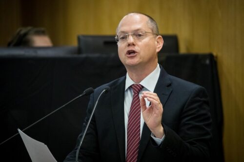 ח"כ עודד פורר מישראל ביתנו, ב-29 בינואר 2020 (צילום: יונתן זינדל / פלאש90)