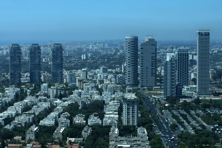 מבט אווירי על תל אביב (צילום: קובי גדעון / פלאש90)