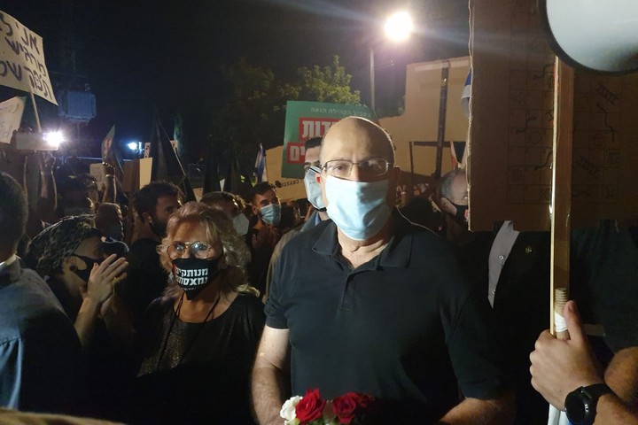 הפגנה בירושלים 8 באוגוסט 2020 (צילום: אורלי נוי)
