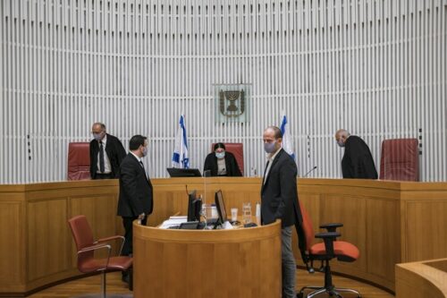 בית המשפט העליון בירושלים, ב-14 בספטמבר 2020 (צילום: אוליבייה פיטוסי / פלאש90)