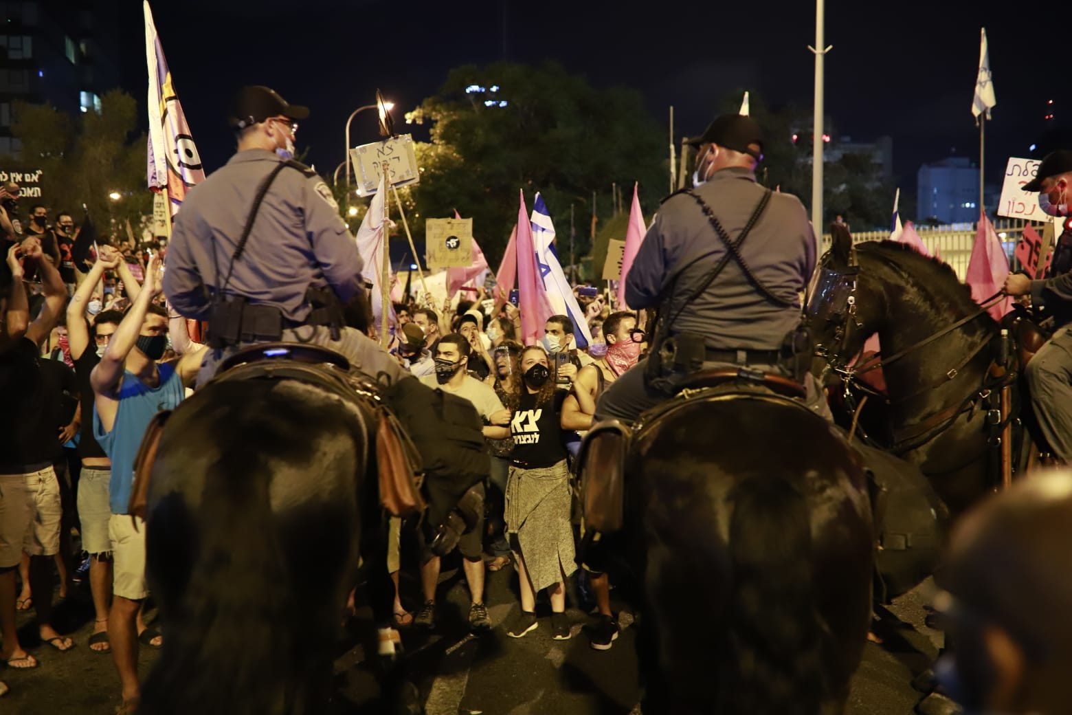 הפגנה בתל אביב, 1 באוקטובר 2020 (צילום: אורן זיו)