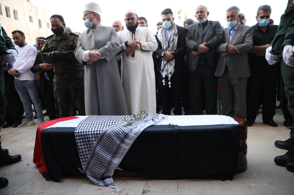 הלוויתו של סאיב עריקאת ביריחו, ב-11 בנובמבר 2020 (צילום: אורן זיו)