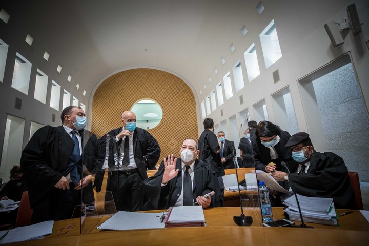 עורכי הדין בדיון בעתירות נגד חוק הלאום בבית המשפט העליון בירושלים, ב-22 בדצמבר 2020 (צילום: יונתן זינדל / פלאש90)