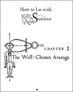 מתוך "איך לשקר באמצעות סטטיסטיקה", מאת דארל האף, 1954