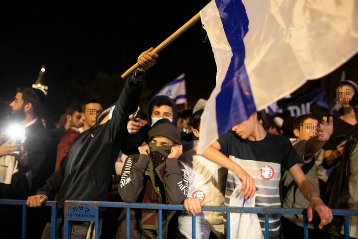 פעילי הימין שצעדו בירושלים (אורן זיו)
