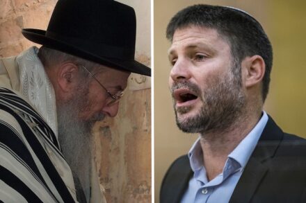 ח"כ בצלאל סמוטריץ' (מימין) והרב צבי טאו (צילומים: אולבייה פיטוסי/פלאש90 ומיכאל יעקובסון) ח"כ בצלאל סמוטריץ' (מימין) והרב צבי טאו (צילומים: אולבייה פיטוסי/פלאש90 ומיכאל יעקובסון)
