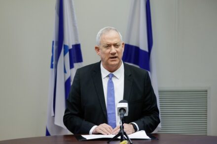 שר הביטחון, בני גנץ, ב-21 ביוני 2021 (צילום: אוליבייה פיטוסי / פלאש90)
